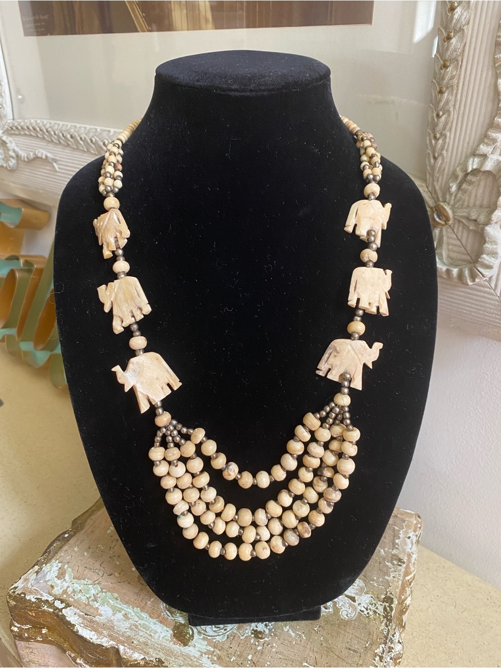 Vintage Elephant Necklace